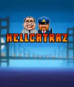 Dive into the action-packed world of Hellcatraz slot by Relax Gaming, featuring a cartoonish prisoner and a guard with the infamous Alcatraz prison and San Francisco skyline in the background. This graphic portrays the light-hearted escapade of an prison break-themed game, ideal for fans of retro gaming, offering a entertaining escape. 