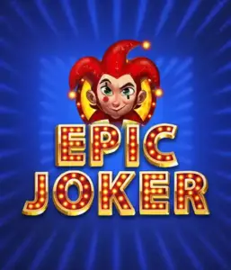 Step into the vibrant world of the Epic Joker game by Relax Gaming, highlighting a playful joker with a flaming hairstyle against a dazzling blue background. This image captures the fun and excitement of classic slots, ideal for those who love traditional gameplay, offering a captivating adventure.