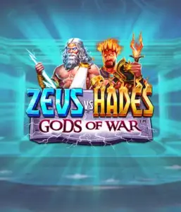 Experience the mythological conflict of Zeus vs Hades: Gods of War slot by Pragmatic Play, showcasing Zeus with his thunderbolt alongside the fiery Hades with his scepter. This graphic captures the dramatic clash between the gods, amid a mystical backdrop. Great for mythology enthusiasts, promising a thrilling gaming experience. 